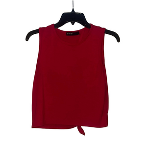 brit & bri Red Sleeveless open back Tank Top
